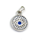 Sterling silver Round Evil Eye | Fashion Jewellery Outlet | Fashion Jewellery Outlet