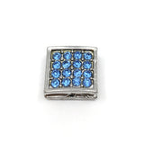 Alloy Rhinestone Square Cube Spacer Beads | Bellaire Wholesale | Fashion Jewellery Outlet
