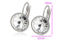 Rhodium Plated Clear Crystal Earrings | Fashion Jewellery Outlet | Fashion Jewellery Outlet