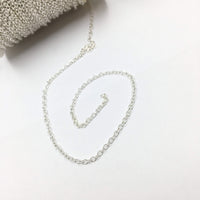 Alloy Rose Gold and Rhodium Link Chain | Fashion Jewellery Outlet | Fashion Jewellery Outlet