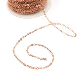 Alloy Rose Gold and Rhodium Link Chain | Fashion Jewellery Outlet | Fashion Jewellery Outlet