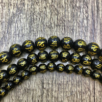 Black and Gold Feng Shui beads | Fashion Jewellery Outlet | Fashion Jewellery Outlet