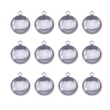 Round Stainless Steel Photo frame Pendant | Fashion Jewellery Outlet | Fashion Jewellery Outlet