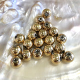 Stainless Steel Gold Round Beads | Fashion Jewellery Outlet | Fashion Jewellery Outlet