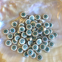 Alloy Flat Evil Eye Beads | Fashion Jewellery Outlet | Fashion Jewellery Outlet