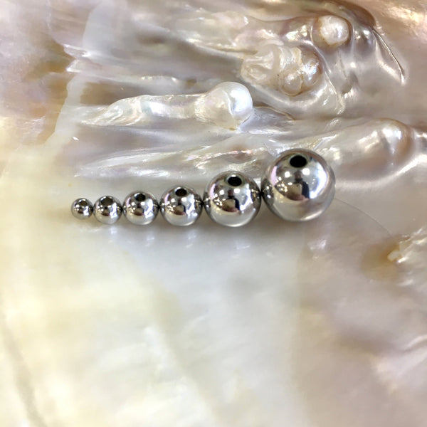 Stainless Steel Round Beads | Fashion Jewellery Outlet | Fashion Jewellery Outlet
