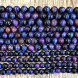 Purple Blue Tigers eye beads | Fashion Jewellery Outlet | Fashion Jewellery Outlet