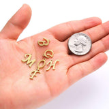 Stainless Steel Letter Charms | Fashion Jewellery Outlet | Fashion Jewellery Outlet