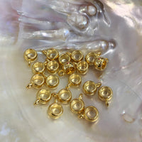 Gold & Antique Gold Charm Hanger | Fashion Jewellery Outlet | Fashion Jewellery Outlet