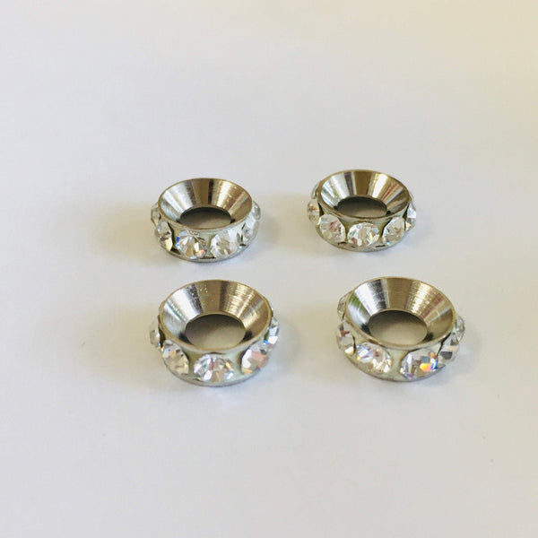 Alloy Rhodium Spacer beads | Fashion Jewellery Outlet | Fashion Jewellery Outlet