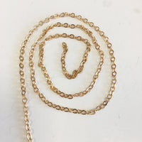 Alloy Dull Rose gold Link Chain | Fashion Jewellery Outlet | Fashion Jewellery Outlet