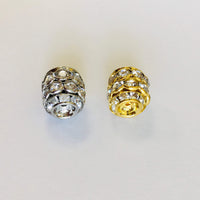Gold/Silver/Rhodium Daisy CZ Roundels | Fashion Jewellery Outlet | Fashion Jewellery Outlet