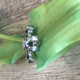 Cross with skull Bead/ Connector | Fashion Jewellery Outlet | Fashion Jewellery Outlet
