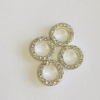 Alloy Silver & Rhodium Rondelle Beads | Fashion Jewellery Outlet | Fashion Jewellery Outlet