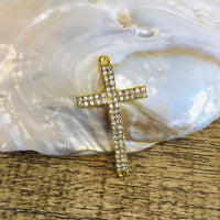 Gold/ Silver Cross Connector | Fashion Jewellery Outlet | Fashion Jewellery Outlet