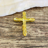 Alloy Gold Twisted Cross Connector | Fashion Jewellery Outlet | Fashion Jewellery Outlet