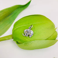 Sterling Silver Cute Baby Elephant Charm | Fashion Jewellery Outlet | Fashion Jewellery Outlet