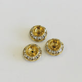 Alloy Gold Double Rondelle Beads | Fashion Jewellery Outlet | Fashion Jewellery Outlet