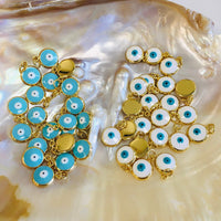 18k Gold Plated Evil Eye, 10mm |  Fashion Jewellery Outlet | Fashion Jewellery Outlet