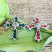 Cross with skull Bead/ Connector | Fashion Jewellery Outlet | Fashion Jewellery Outlet