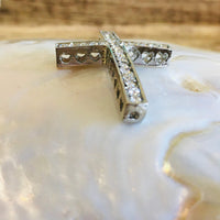 Alloy Silver Cross Connectors | Fashion Jewellery Outlet | Fashion Jewellery Outlet