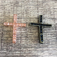 Rose Gold/ Bronze Cross Connectors | Fashion Jewellery Outlet | Fashion Jewellery Outlet