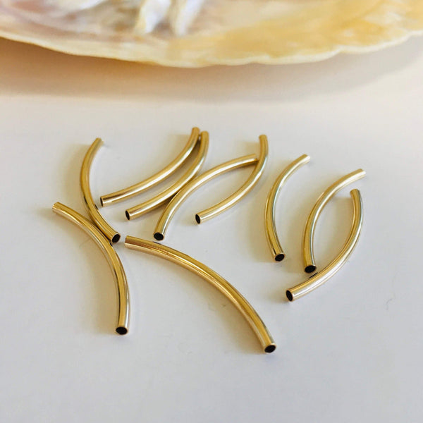 14k Gold Filled Tube Beads | Fashion Jewellery Outlet | Fashion Jewellery Outlet