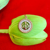 18k Gold Plated Allah CZ Pendant | Fashion Jewellery Outlet | Fashion Jewellery Outlet