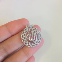 Allah Pendant Rhodium | Fashion Jewellery Outlet | Fashion Jewellery Outlet