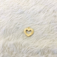 Enamel Hollow Heart Charm | Fashion Jewellery Outlet | Fashion Jewellery Outlet
