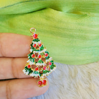 Enamel Christmas Tree Charm | Fashion Jewellery Outlet | Fashion Jewellery Outlet