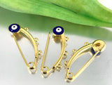 18k Gold Plated Evil Eye Baby Pin | Fashion Jewellery Outlet | Fashion Jewellery Outlet