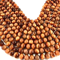 Sun Tigers eye beads, Round | Fashion Jewellery Outlet | Fashion Jewellery Outlet