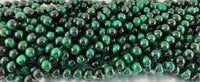 Green Tigers eye beads, Round | Fashion Jewellery Outlet | Fashion Jewellery Outlet