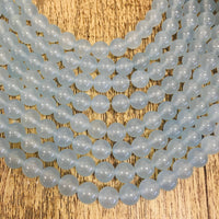 Light Sky Blue Jade Beads | Fashion Jewellery Outlet | Fashion Jewellery Outlet