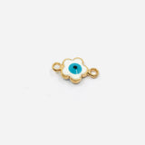 Evil Eye Connector, Flower Shaped | Fashion Jewellery Outlet | Fashion Jewellery Outlet