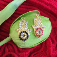 Hamsa Hand Evil Eye Connector | Fashion Jewellery Outlet | Fashion Jewellery Outlet