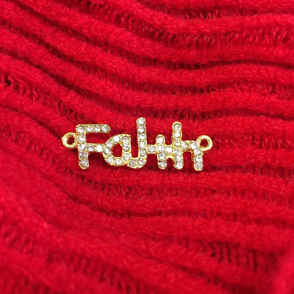 Faith Saying Connector | Fashion Jewellery Outlet | Fashion Jewellery Outlet