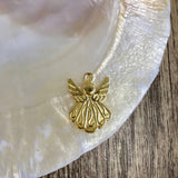 Alloy Gold Guardian Angel Charm | Fashion Jewellery Outlet | Fashion Jewellery Outlet