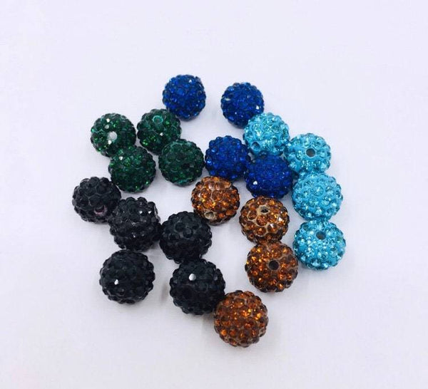 Shamballa Beads, 10mm Rhinestone Bead | Fashion Jewellery Outlet | Fashion Jewellery Outlet