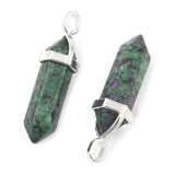 Epidote Bullet Pendant, Crystal Pendant | Fashion Jewellery Outlet | Fashion Jewellery Outlet