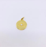 Evil Eye Charm, 18k Gold Plated | Fashion Jewellery Outlet | Fashion Jewellery Outlet