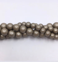 Faux Pearls, Khakhi Brown Faux Pearls | Fashion Jewellery Outlet | Fashion Jewellery Outlet