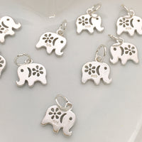 925 Sterling Silver Elephant Charm | Fashion Jewellery Outlet | Fashion Jewellery Outlet