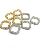18k Gold Plated Square Clasp | Fashion Jewellery Outlet | Fashion Jewellery Outlet