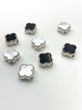 Sterling Silver Clover Beads, 2 colors | Fashion Jewellery Outlet | Fashion Jewellery Outlet