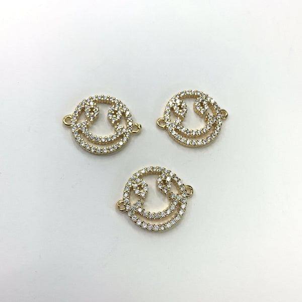 Smiley Face Connector | Fashion Jewellery Outlet | Fashion Jewellery Outlet