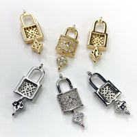 Lock and Key Connector | Fashion Jewellery Outlet | Fashion Jewellery Outlet