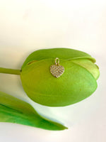 Heart Charm, CZ Micro Pave | Fashion Jewellery Outlet | Fashion Jewellery Outlet