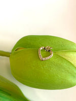 Cubic Zirconia Heart Charm | Fashion Jewellery Outlet | Fashion Jewellery Outlet